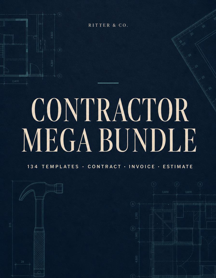 Sample page from Contractor Mega Bundle
