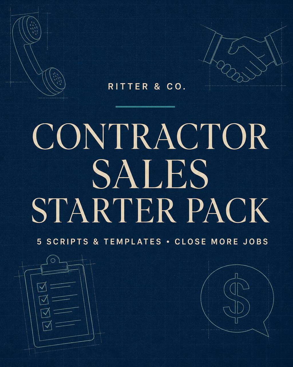 Sample page from Contractor Sales Starter Pack